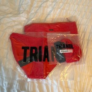Red Triangl Swimsuit